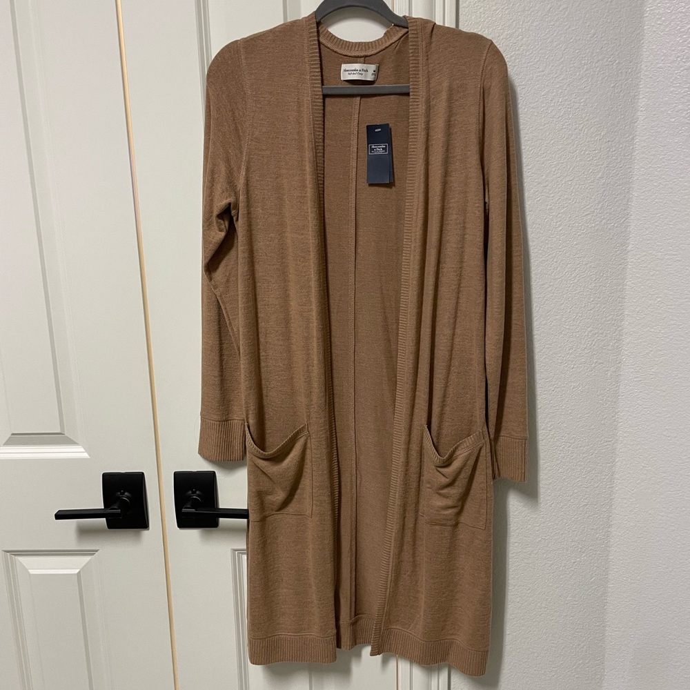 Abercrombie & Fitch Women’s Soft A&F Cozy Open Duster Cardigan Shirt Size Medium